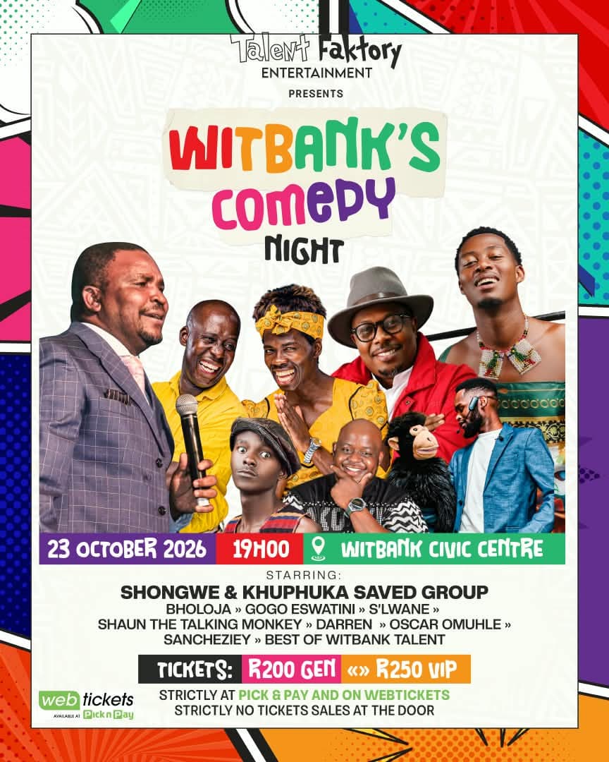 Witbank's Comedy Night poster